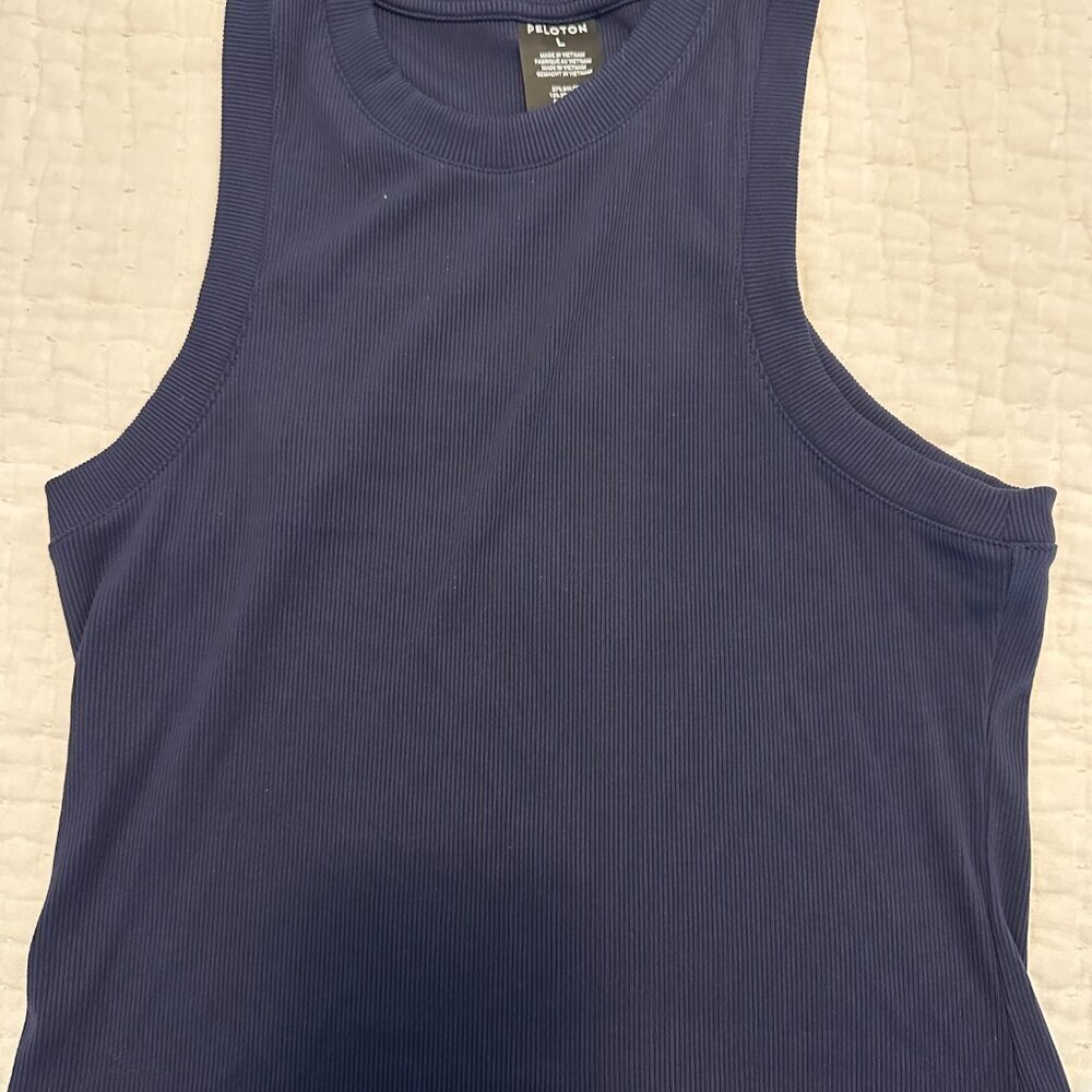Performance Rib Racerback Tank – Navy – Size L